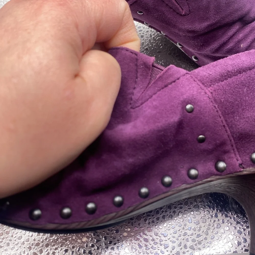 NWOT dansko size 41 purple suede studded heels - Picture 8 of 9
